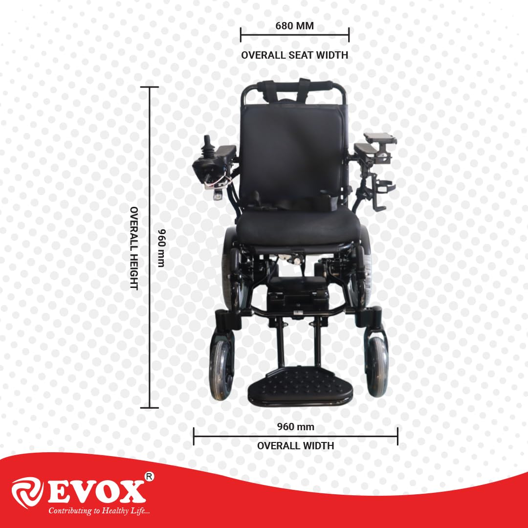 EVOX WC-109A Electric Wheelchair – Fully Automatic with Remote & Joystick