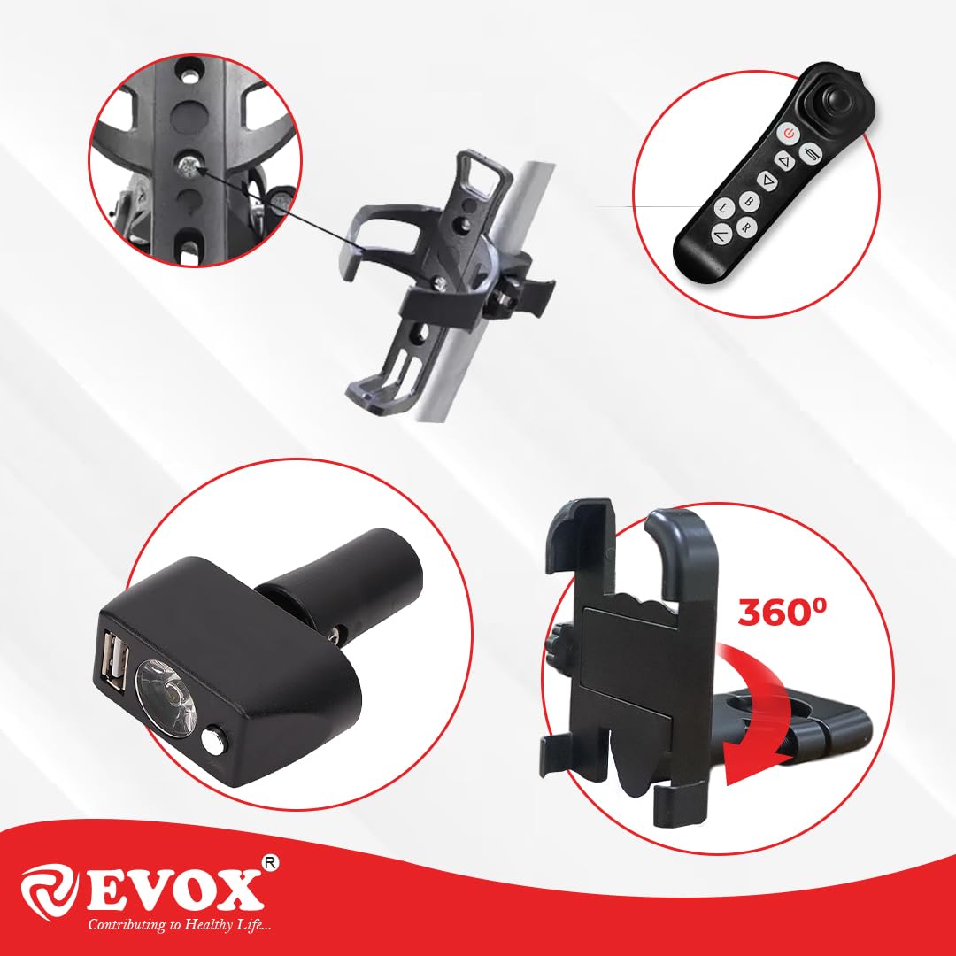 EVOX WC-109A Electric Wheelchair – Fully Automatic with Remote & Joystick