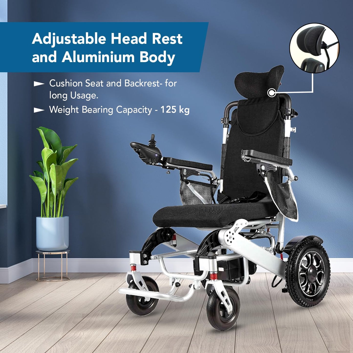 Astor Lite Pro Lightweight Foldable Automatic Reclining Power Wheelchair