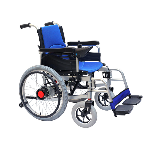 Evox Wc-101 Electric Wheelchair For Elderly and Specially-abled with Battery(12Ah), 10-15 km Per Charge, Durable & Long Lasting | Weight Bearing Capacity -100kg | Long Life Lithium Ion Battery , 1 Year Warranty |